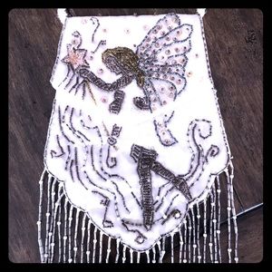 Beaded/Sequin Ivory Evening Bag